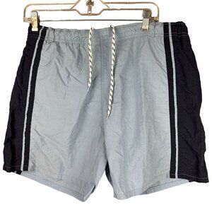 Bill Blass Menswear Swim Trunks Men's M Colorblock With Drawstring & Mesh Lining